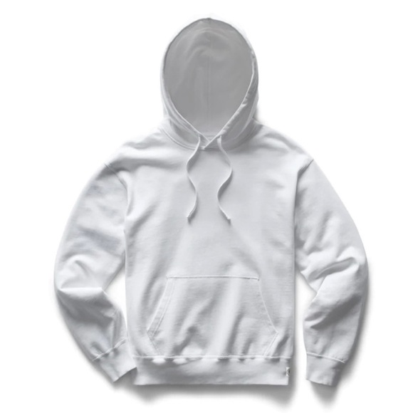 NWT Reigning Champ Lightweight Terry Relaxed Pullover Hoodie S White - Picture 2 of 7